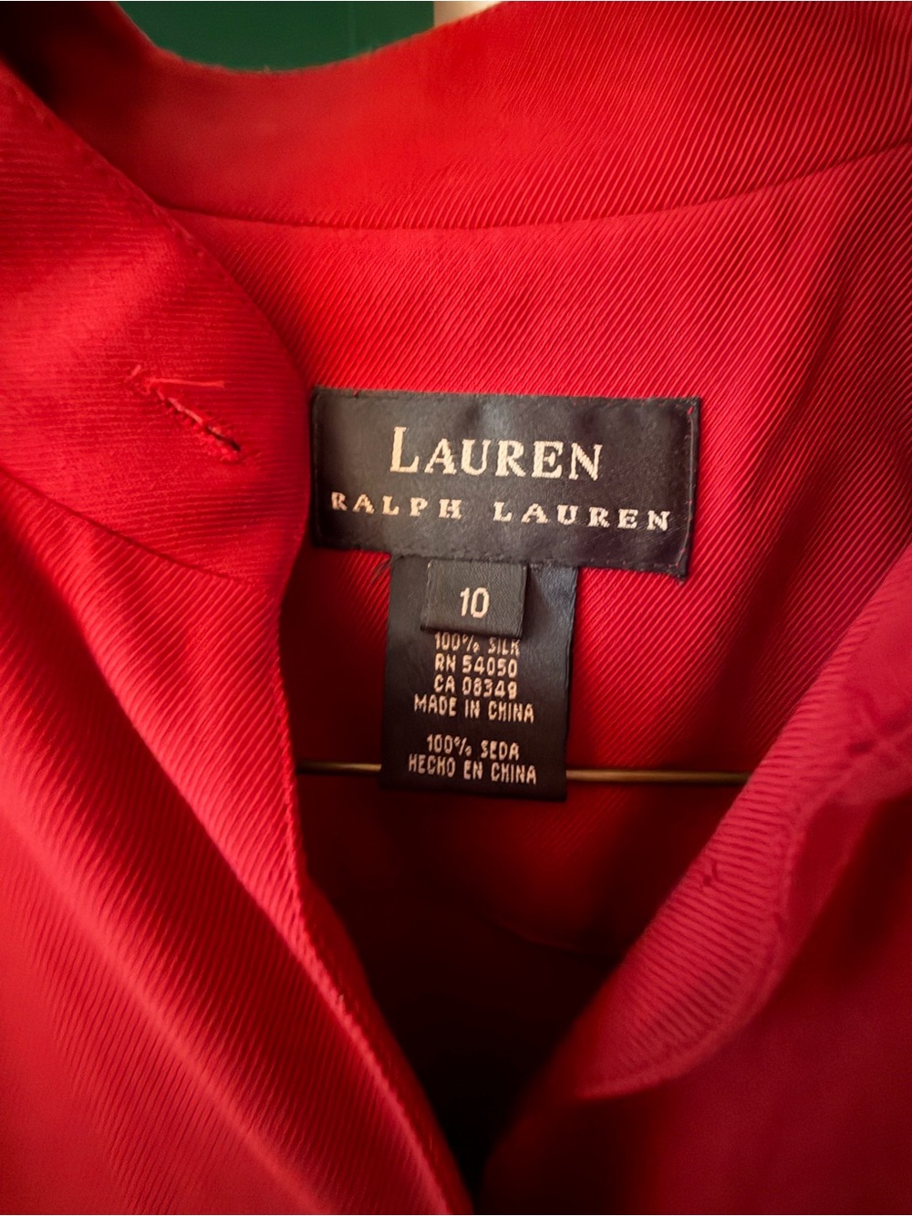 Ralph Lauren Red Sleeveless Button-Front Maxi Dress - Picture 3 of 3